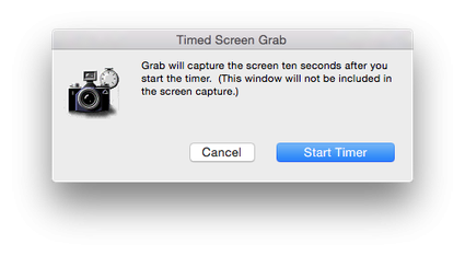 Screen Capture di Mac Pro With timer