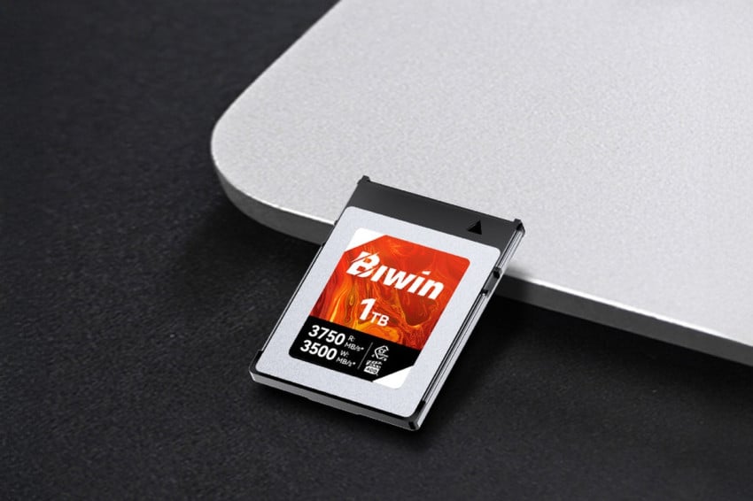 impian sineas profesional kartu memori dewa biwin bisa rekam 8k raw tanpa drop frame index