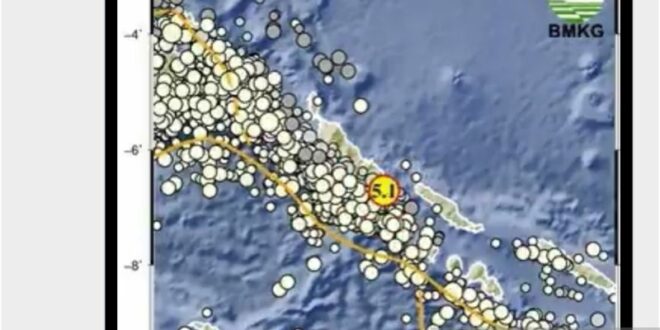 gempa magnitudo 51 guncang merauke papua selatan index