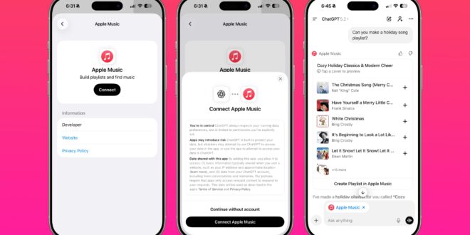 integrasi chatgpt apple music kini tersedia index