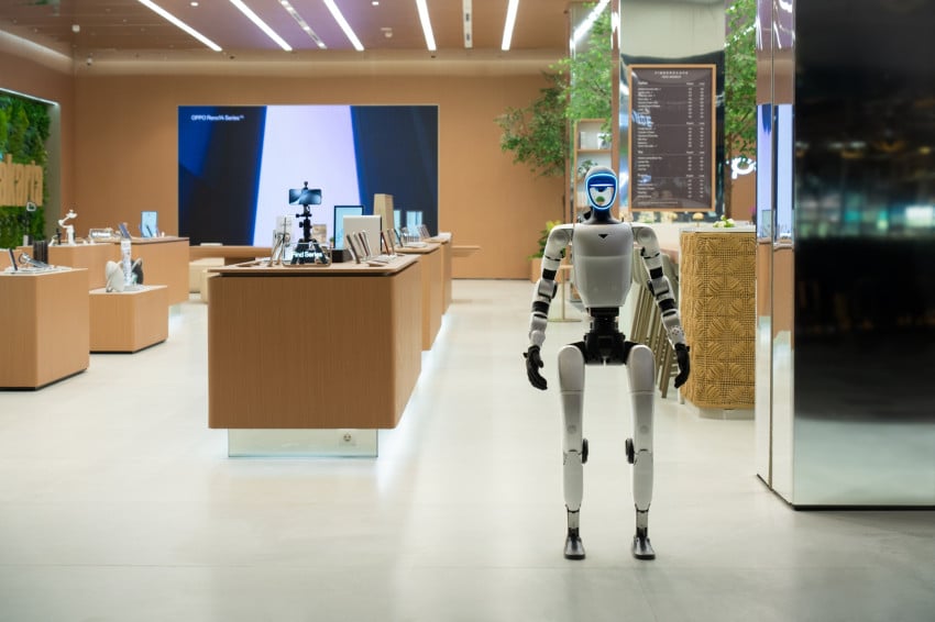 lupakan gerai hp kaku dan membosankan oppo flagship store ajak pengunjung ngopi bareng robot penari index