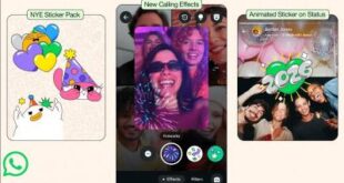 whatsapp luncurkan paket stiker dan efek animasi tahun baru 2026 index