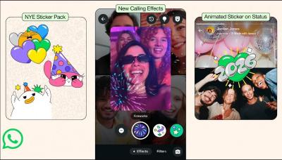 whatsapp luncurkan paket stiker dan efek animasi tahun baru 2026 index