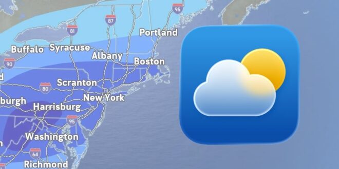 apa yang menyebabkan aplikasi cuaca apple di iphone meramalkan banyak salju index