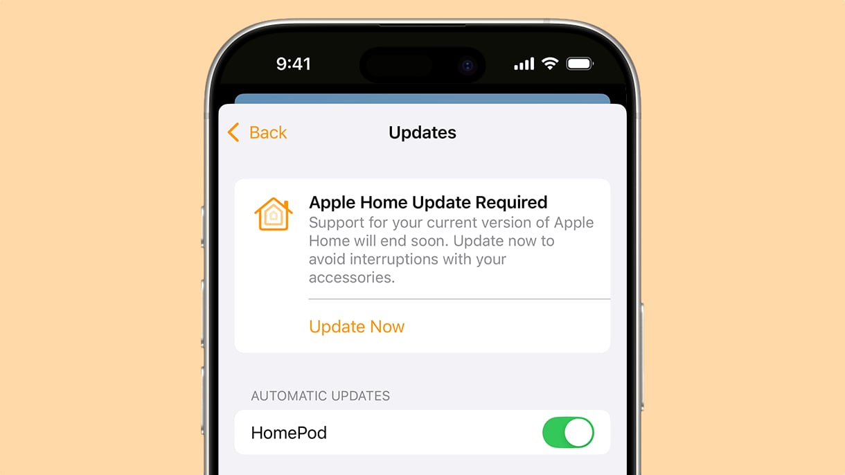 apple reminding users of pending home app upgrade requirement index