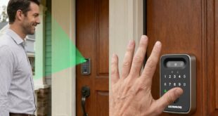 ces 2026 smart lock ultraloq bolt sense dengan pengenalan wajah dan telapak tangan index