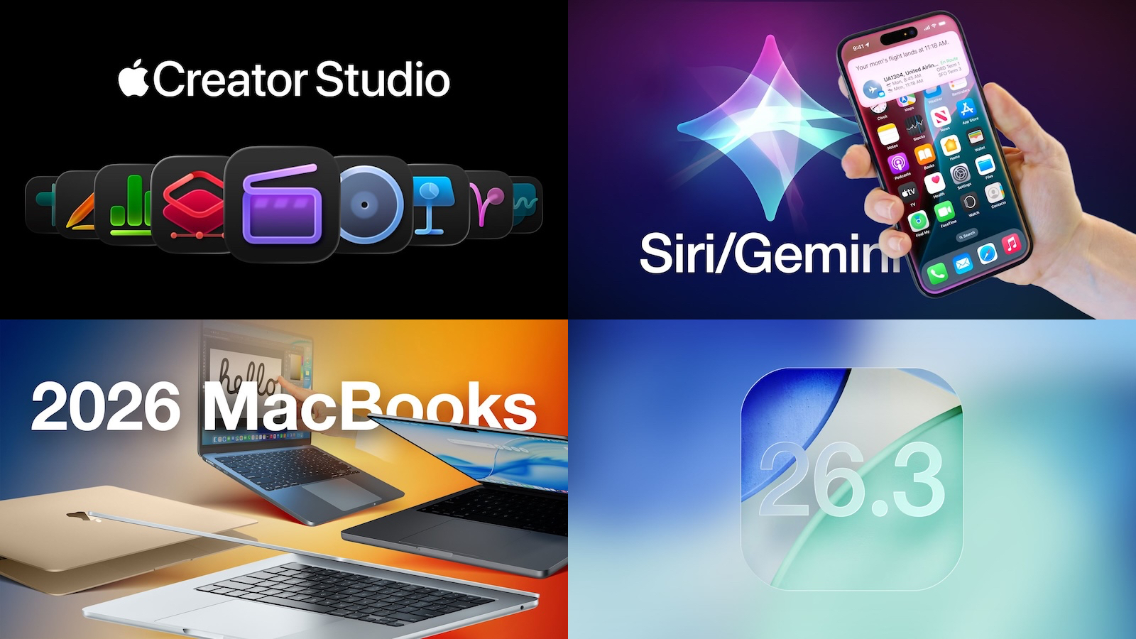 top stories apple creator studio google gemini powered siri and more index