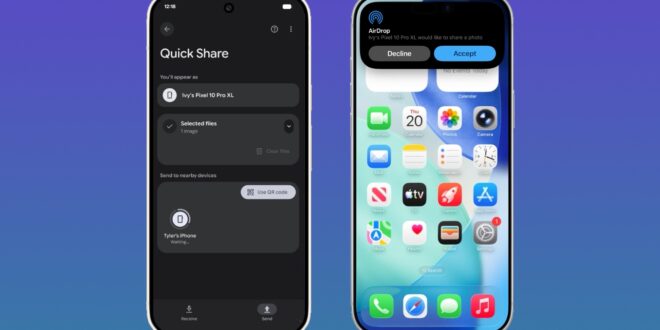airdrop quick share interoperability expanding to more android phones index