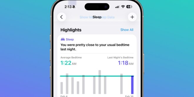 ios 26 4 menghadirkan metrik waktu tidur rata rata dan mengembalikan oksigen darah ke grafik vital aplikasi kesehatan index