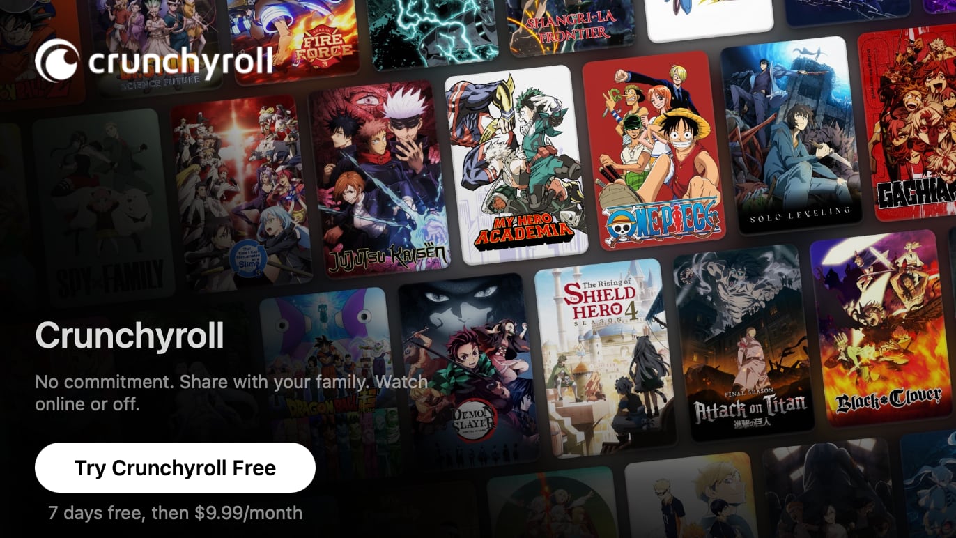 apple tv channels gains crunchyroll anime streaming service index