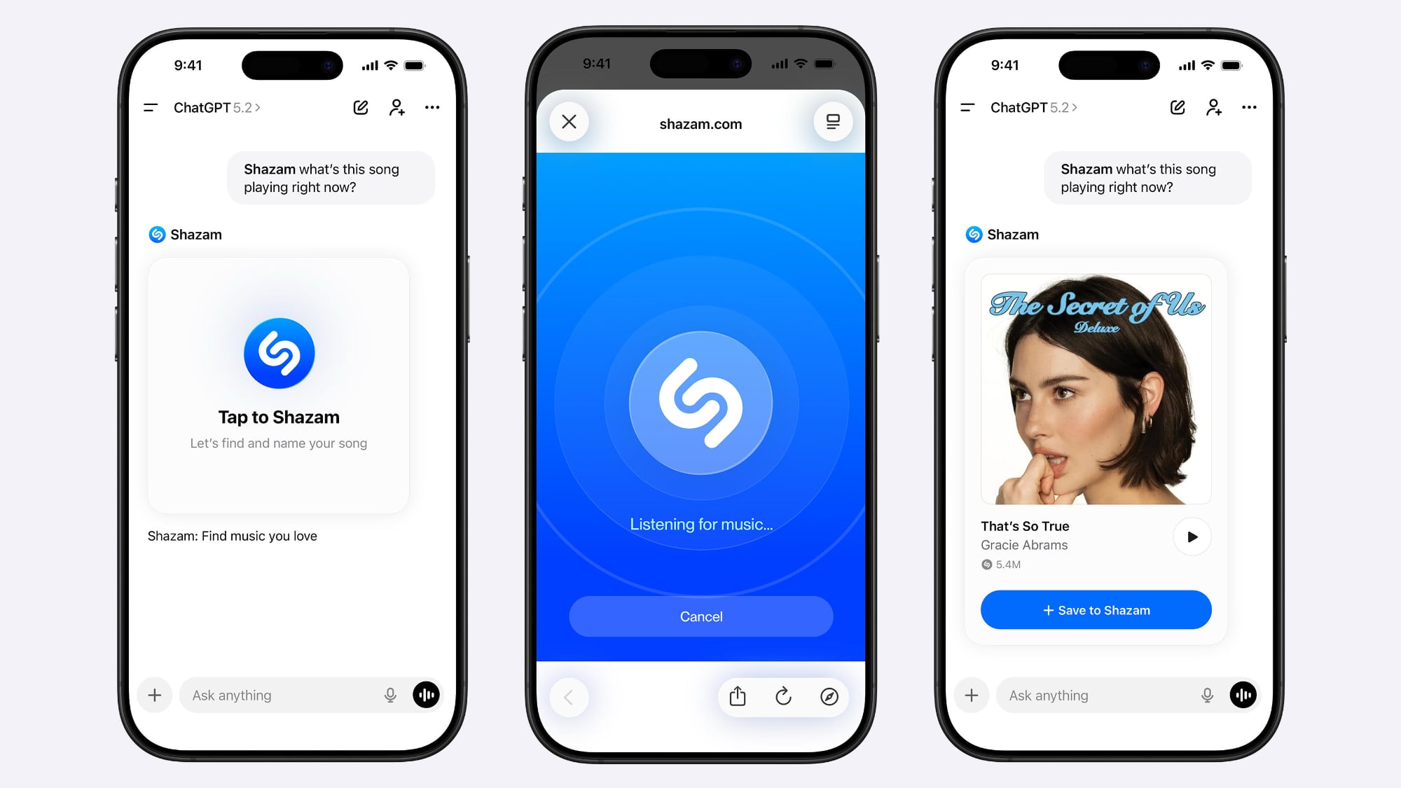 apples shazam music recognition now available in chatgpt index