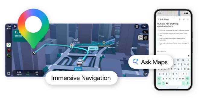 google maps adds gemini ai powered ask maps feature and 3d immersive navigation index