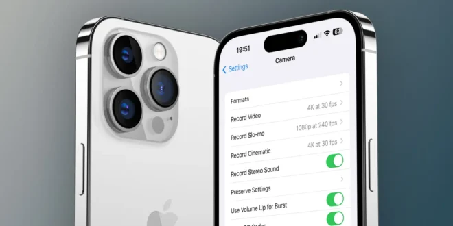 iPhone camera settings