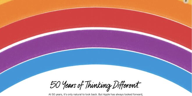 apple peringati ulang tahun ke 50 dengan animasi halaman utama index