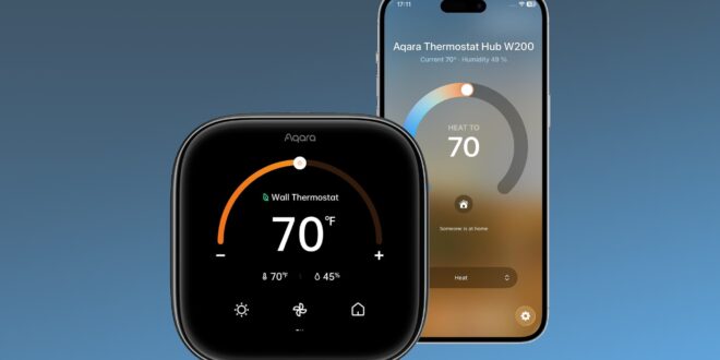 aqara w200 termostat meluncur dengan suhu adaptif apple dan dukungan energi bersih index