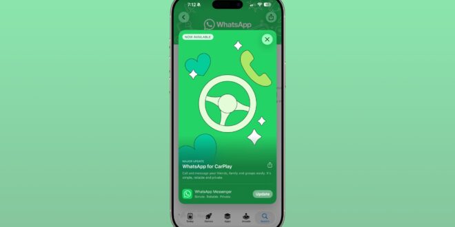 whatsapp gets new carplay app index