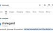 mencari disregard merusak google index