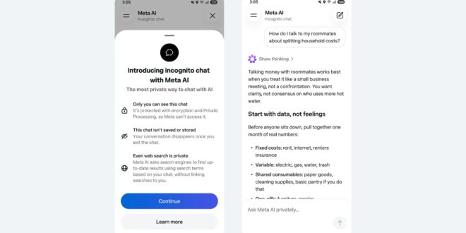meta ai app gets incognito chat as openai faces lawsuits over stored chat logs index