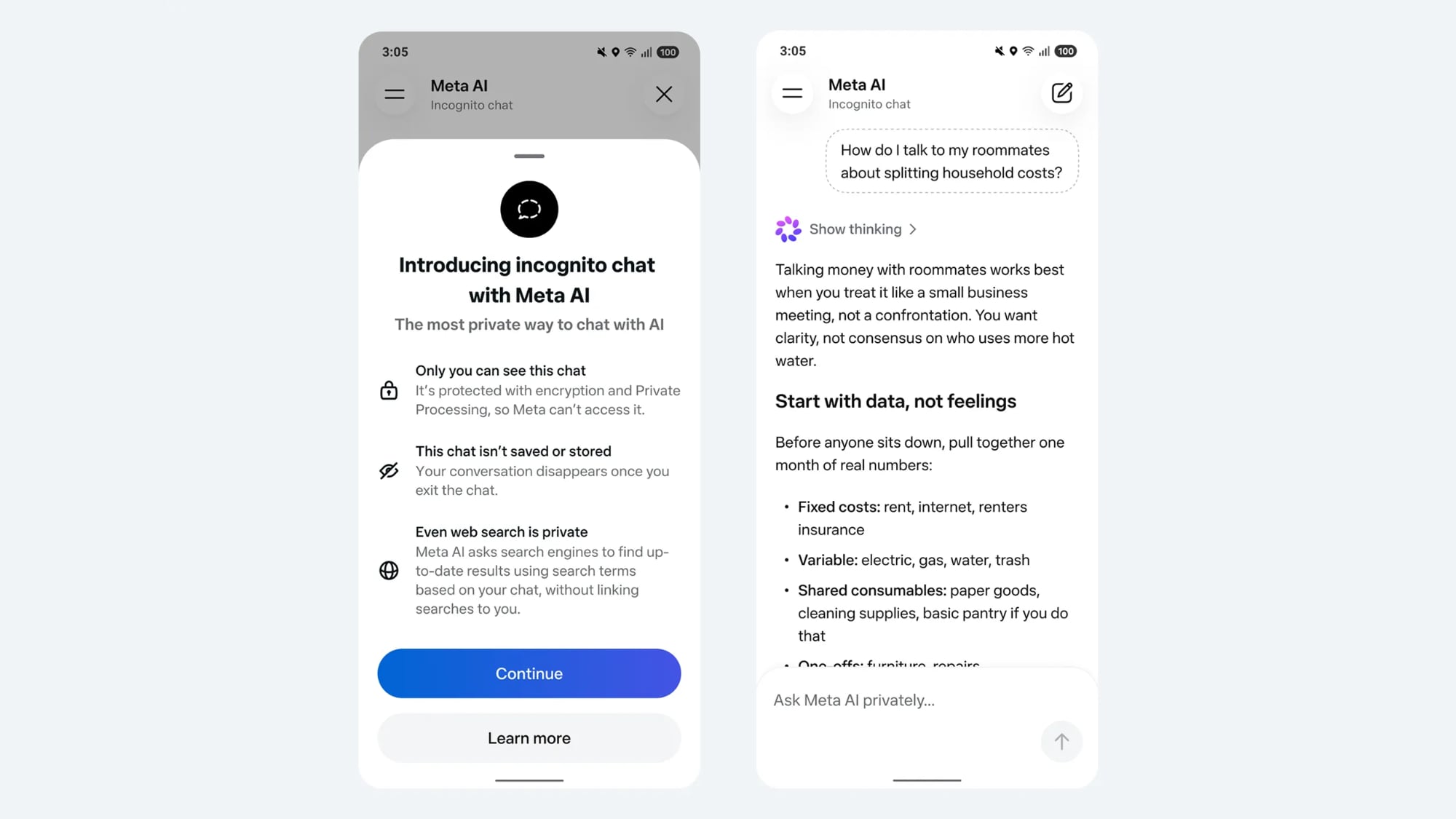 meta ai app gets incognito chat as openai faces lawsuits over stored chat logs index