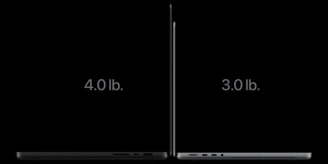 oled macbook pro vs mini led macbook pro size and weight compared index