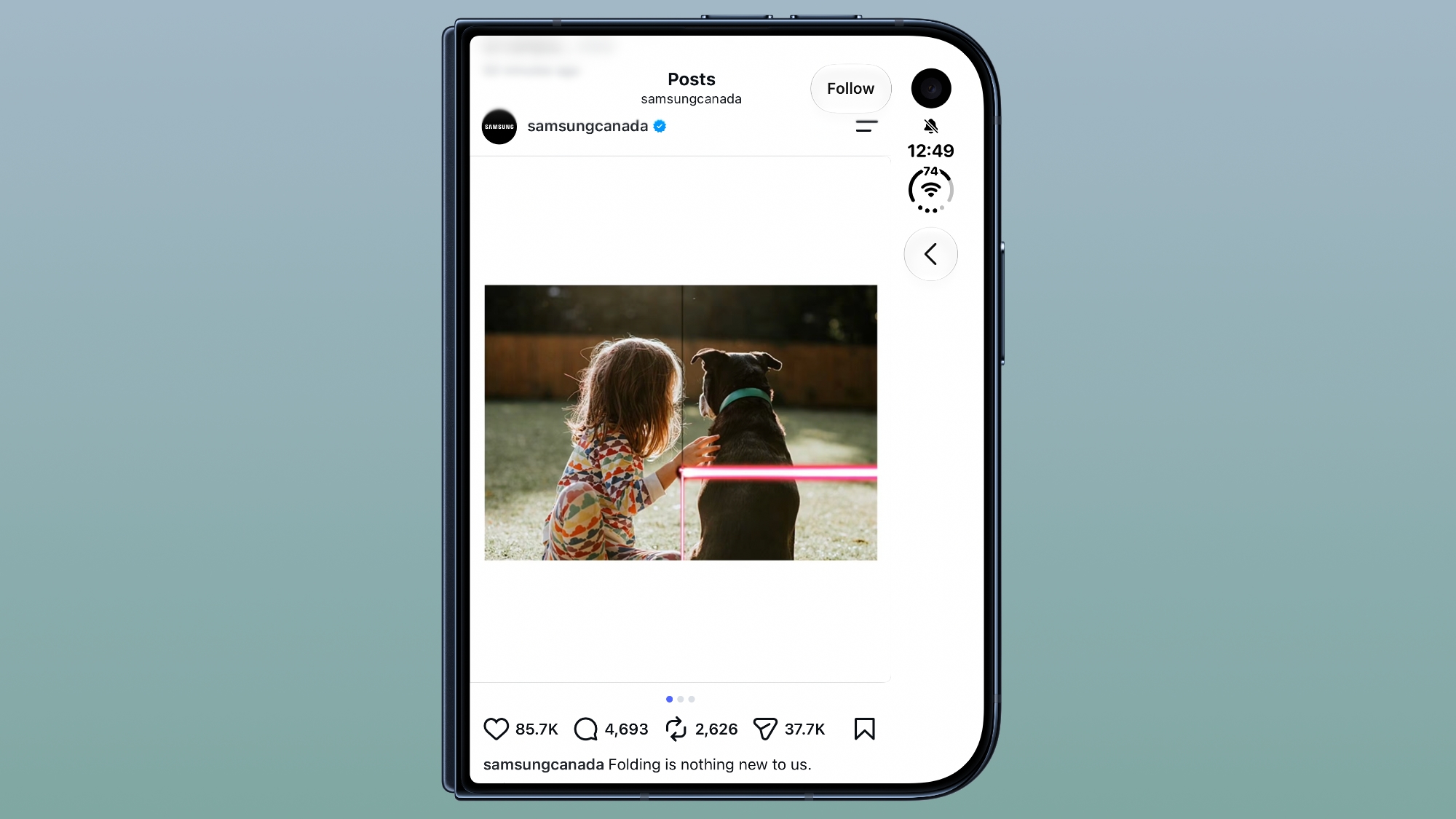 samsung mocks iphone duo display cracks in new ad campaign index